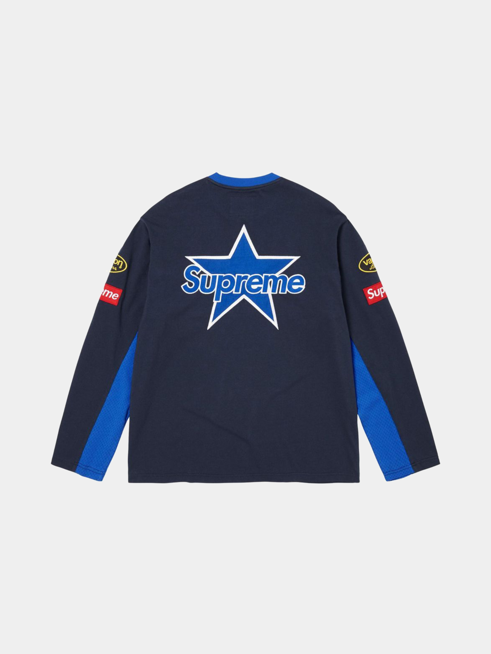 Supreme x Vanson Leathers Long-Sleeve Top 'Navy'