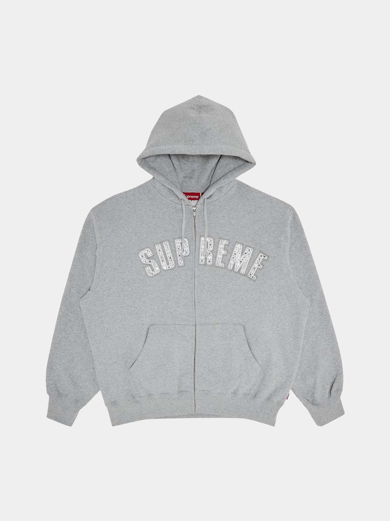 Supreme x B.B. Simon Zip Up Hooded Sweatshirt 'Heather Grey'