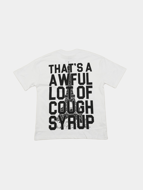 Awful Lot Of Cough Syrup Eiffel Tower Tee 'White'