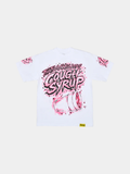 Awful Lot Of Cough Syrup Airbrush Valentines Tee 'White'