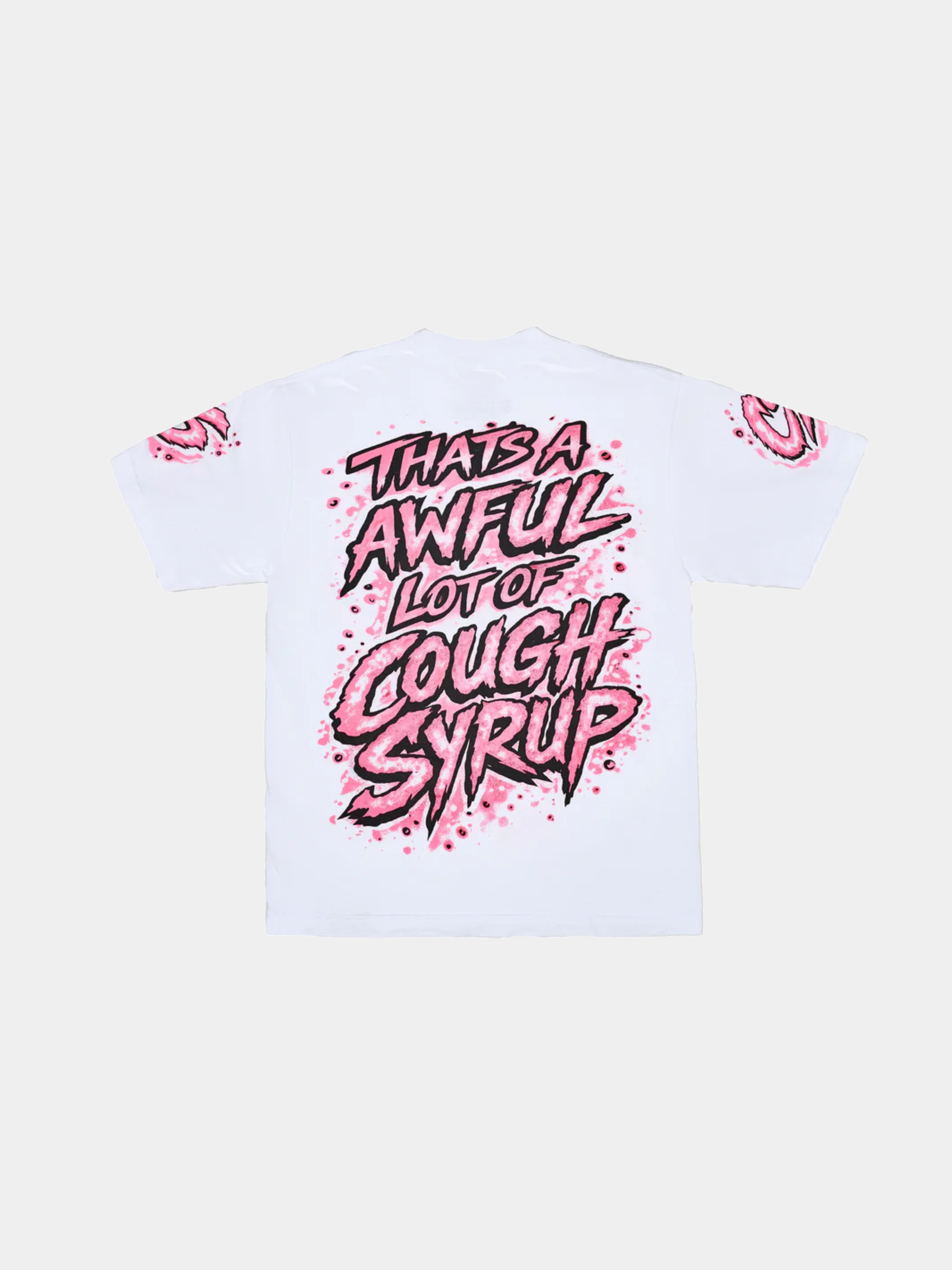 Awful Lot Of Cough Syrup Airbrush Valentines Tee 'White'