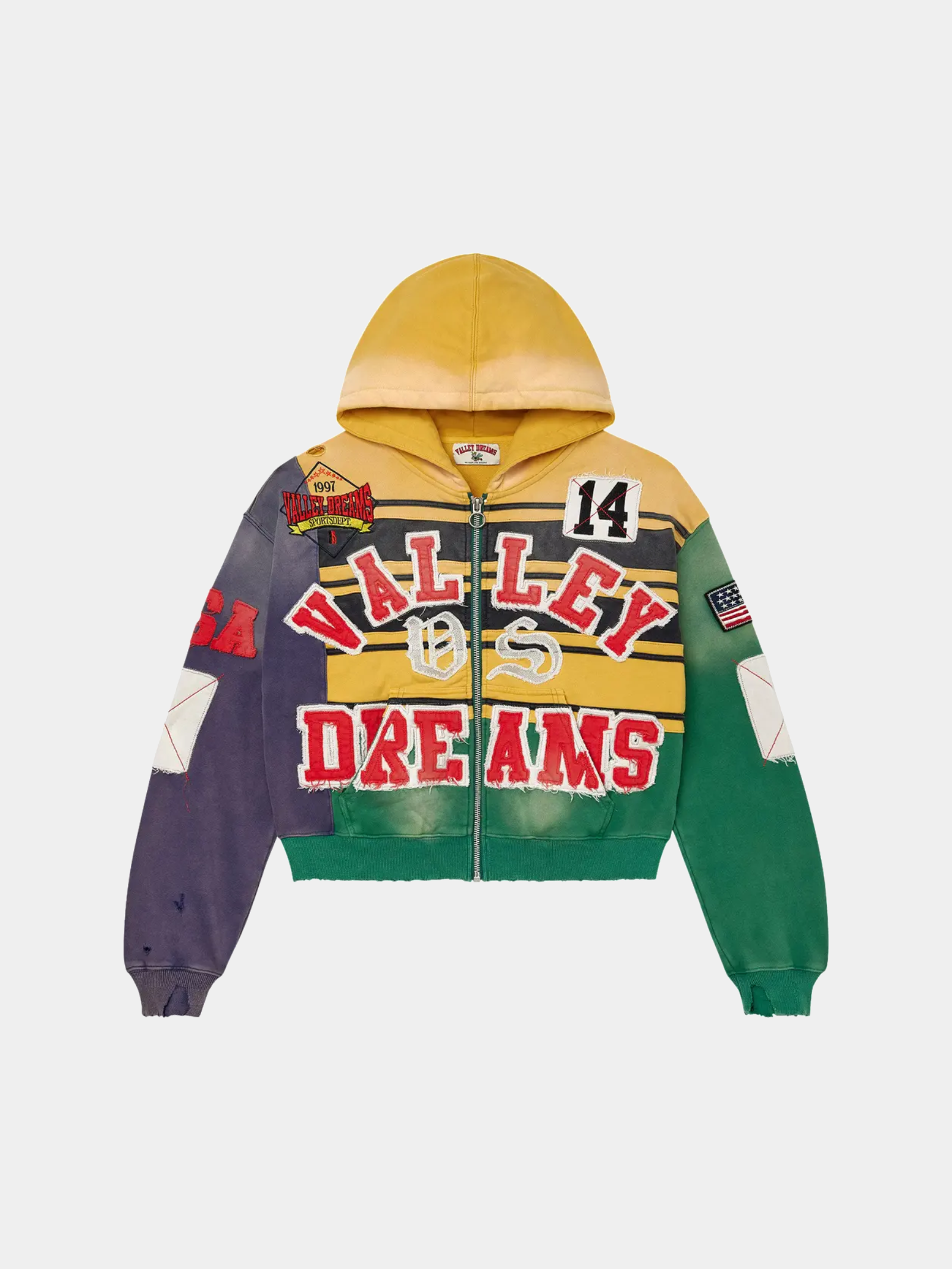 Vale Forever Collage Zip Up 'Mardi Gras'