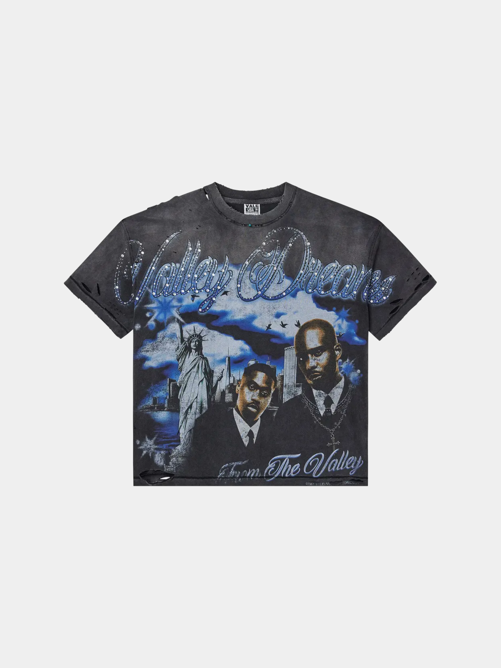 Vale Forever Godfather Black Bling Tee 'Black/Blue/Jeweled'
