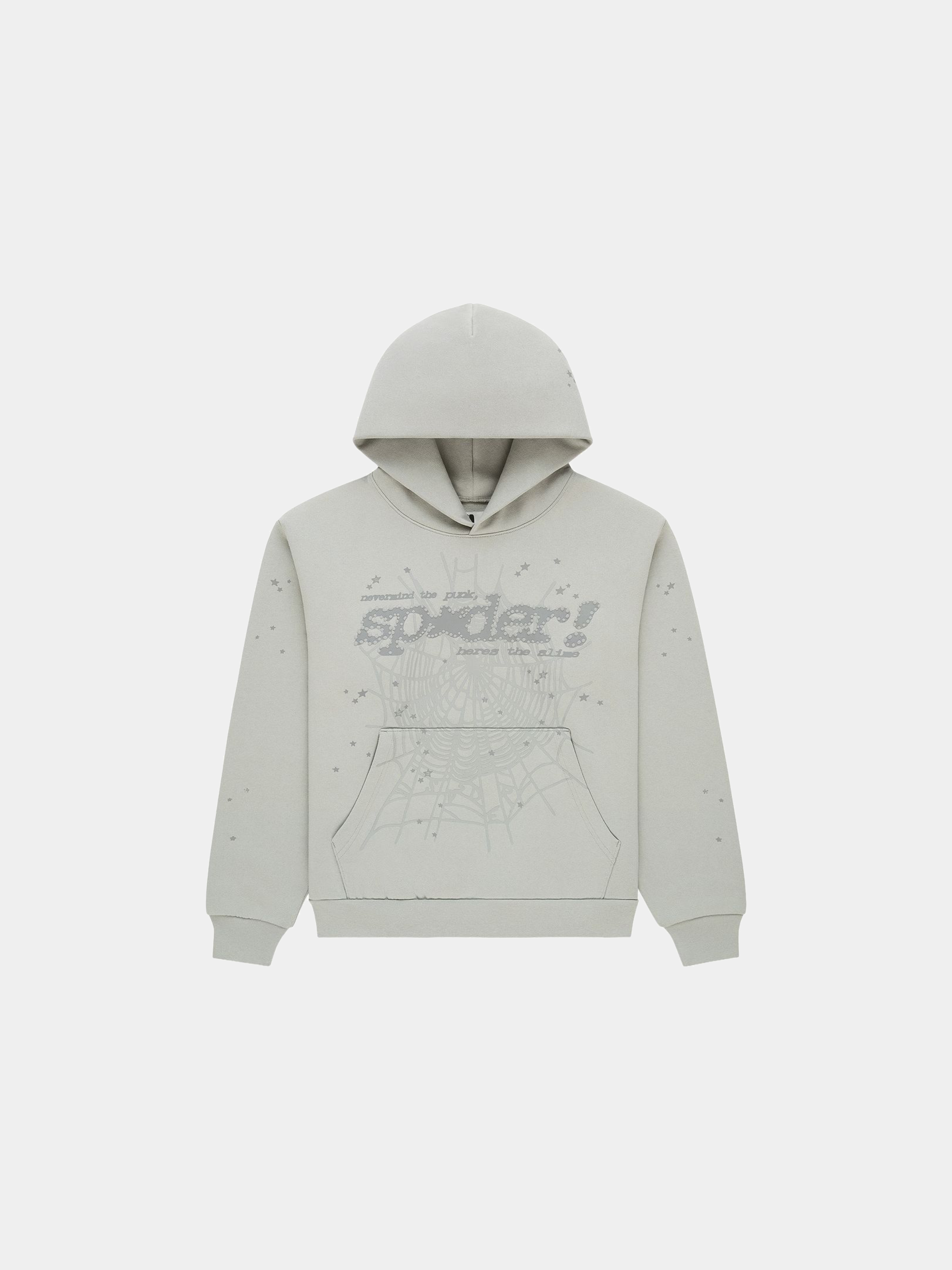 Sp5der Tonal Punk V2 Hoodie 'Sport Grey'