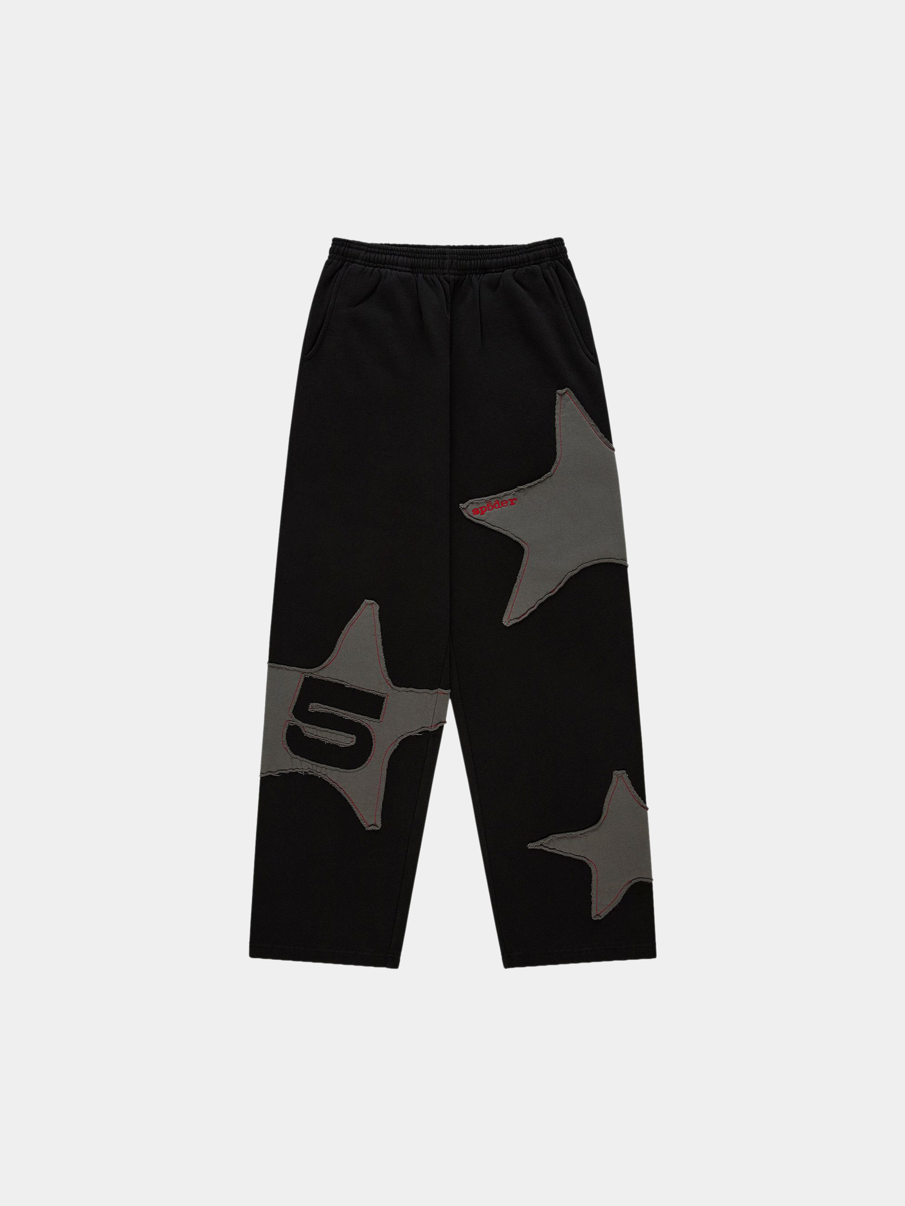Sp5der Big Star Wide Leg Sweatpant 'Black'