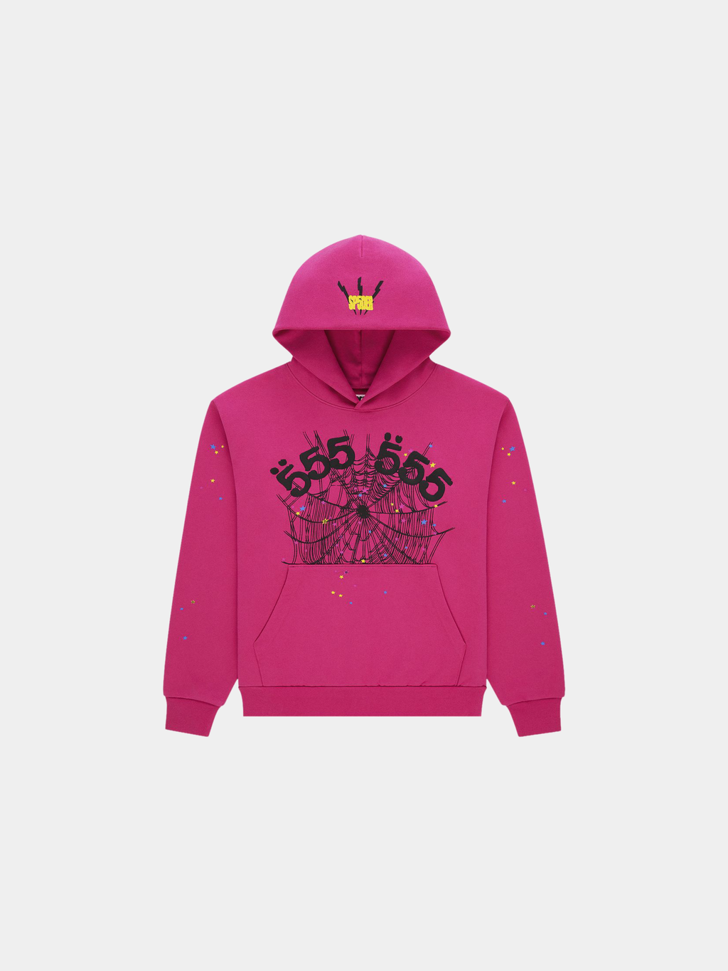 Sp5der Angel Number Hoodie 'Pink'