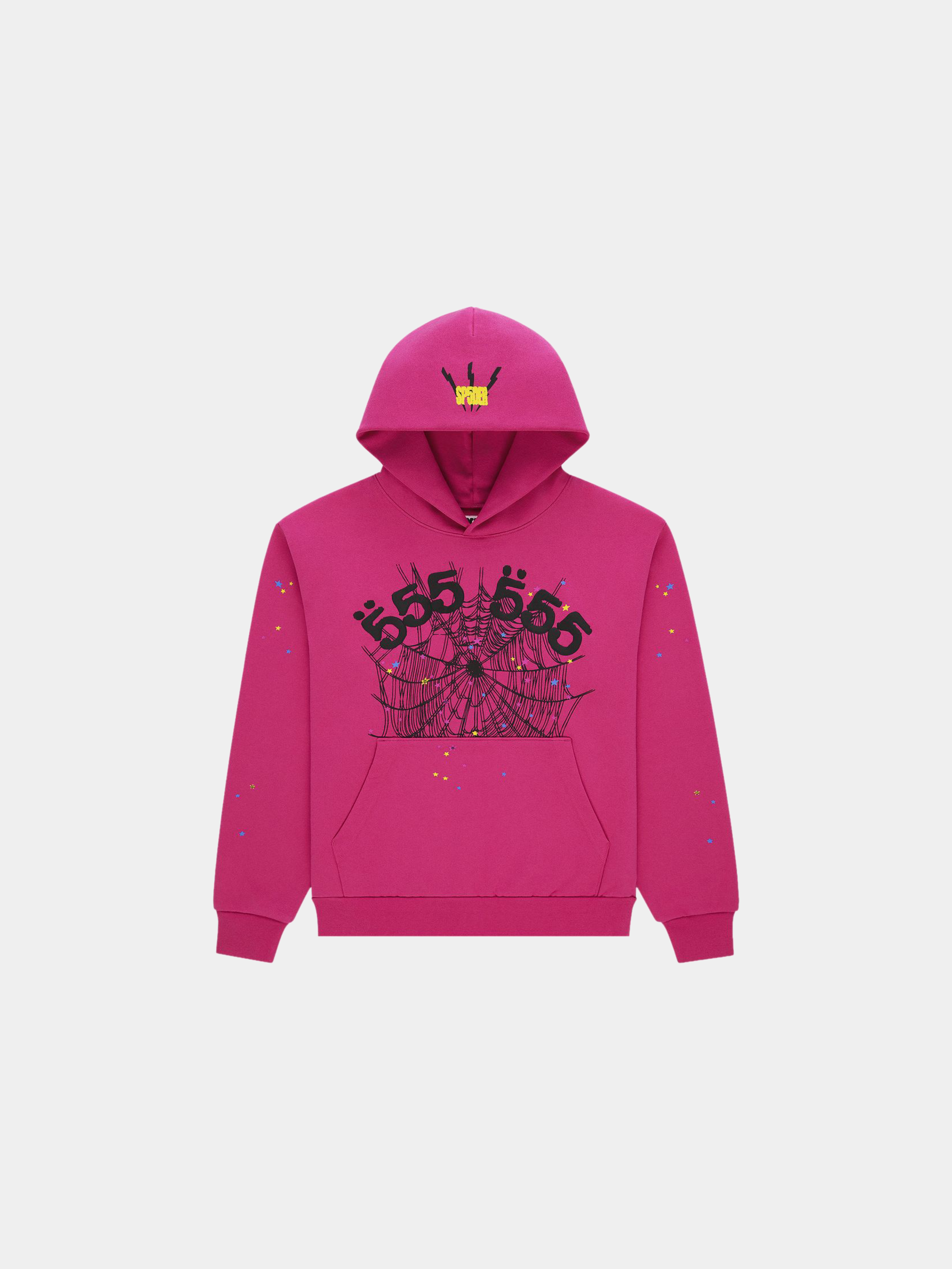 Sp5der Angel Number Hoodie 'Pink'