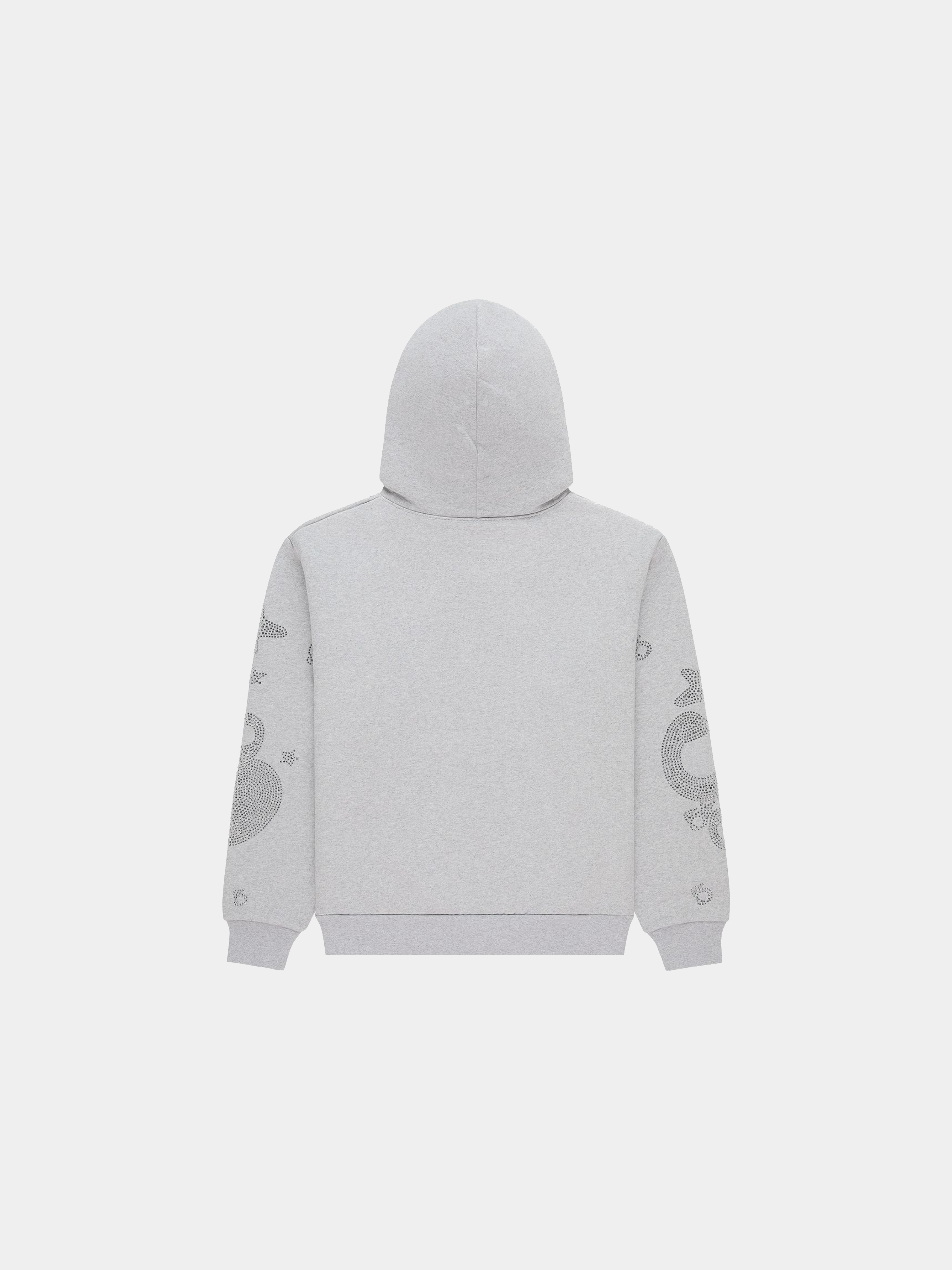 Sp5der Rhinestone Beluga Hoodie 'Heather Grey'