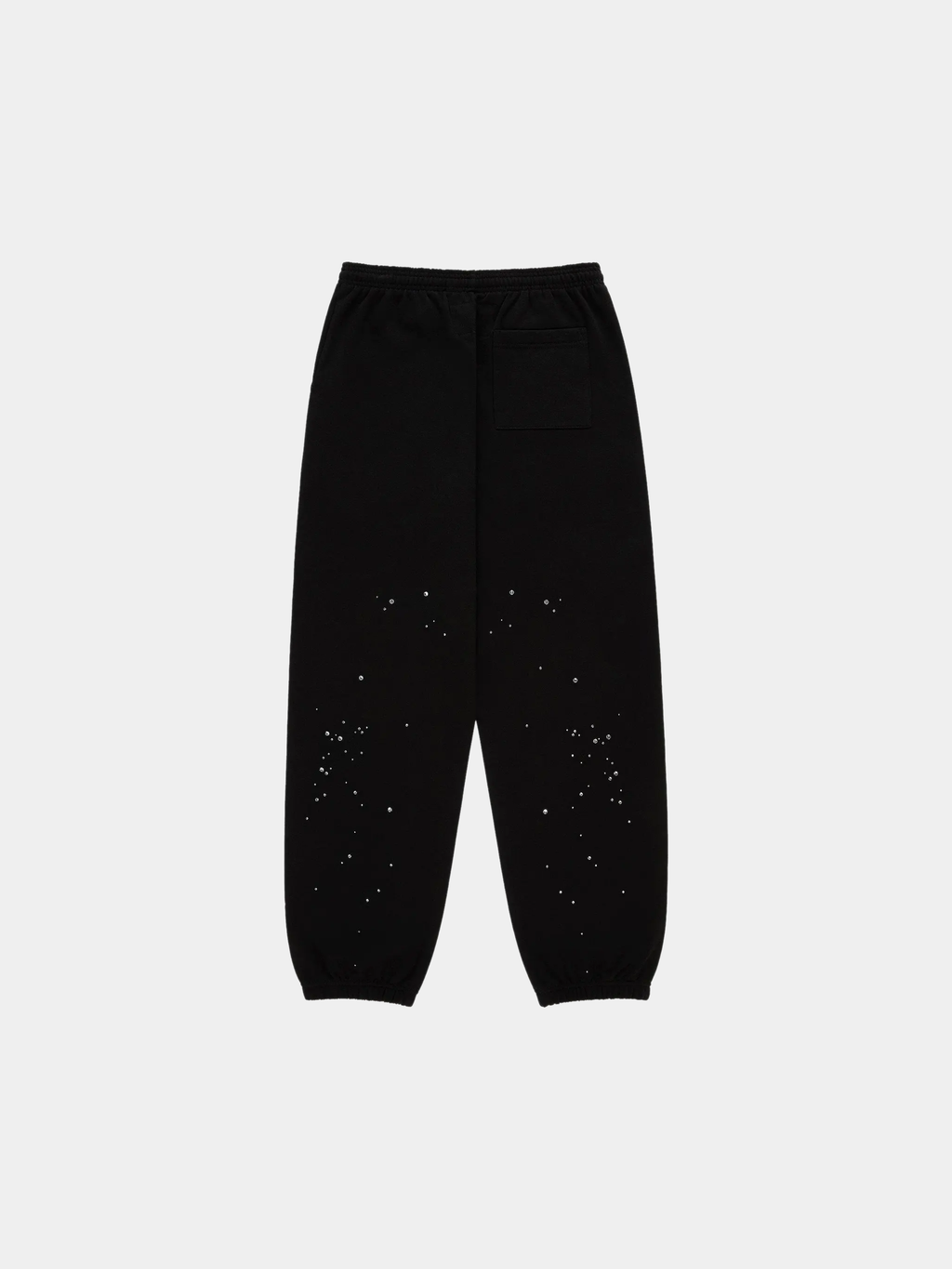Sp5der Rhinestone Silk Sweatpant 'Black'