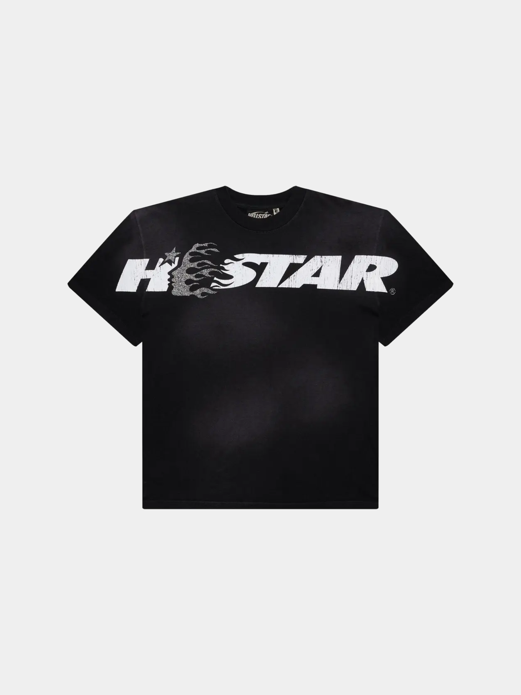 Hellstar Studios Cartoon Logo Glitter Logo T-Shirt 'Black'