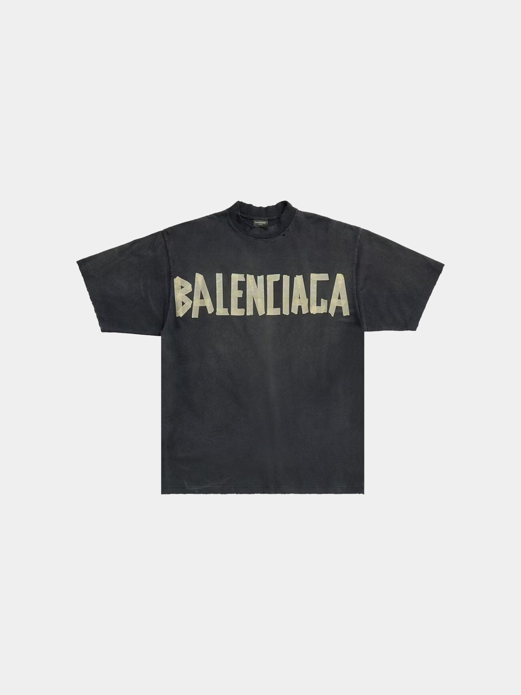 Balenciaga Tape Type Medium Fit T-Shirt 'Black'