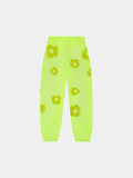 Denim Tears Mono Cotton Wreath Sweatpants 'Neon Green'