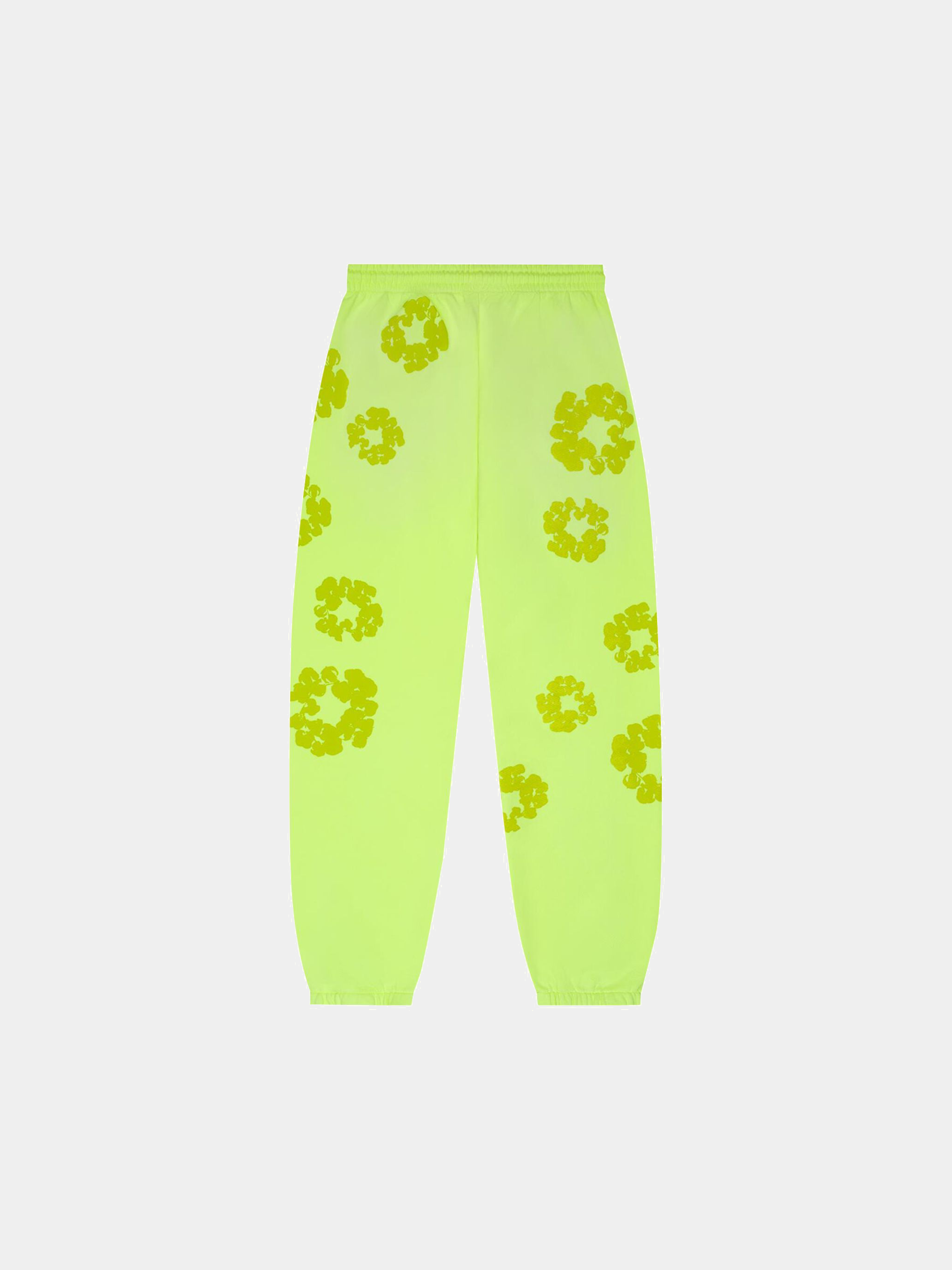 Denim Tears Mono Cotton Wreath Sweatpants 'Neon Green'