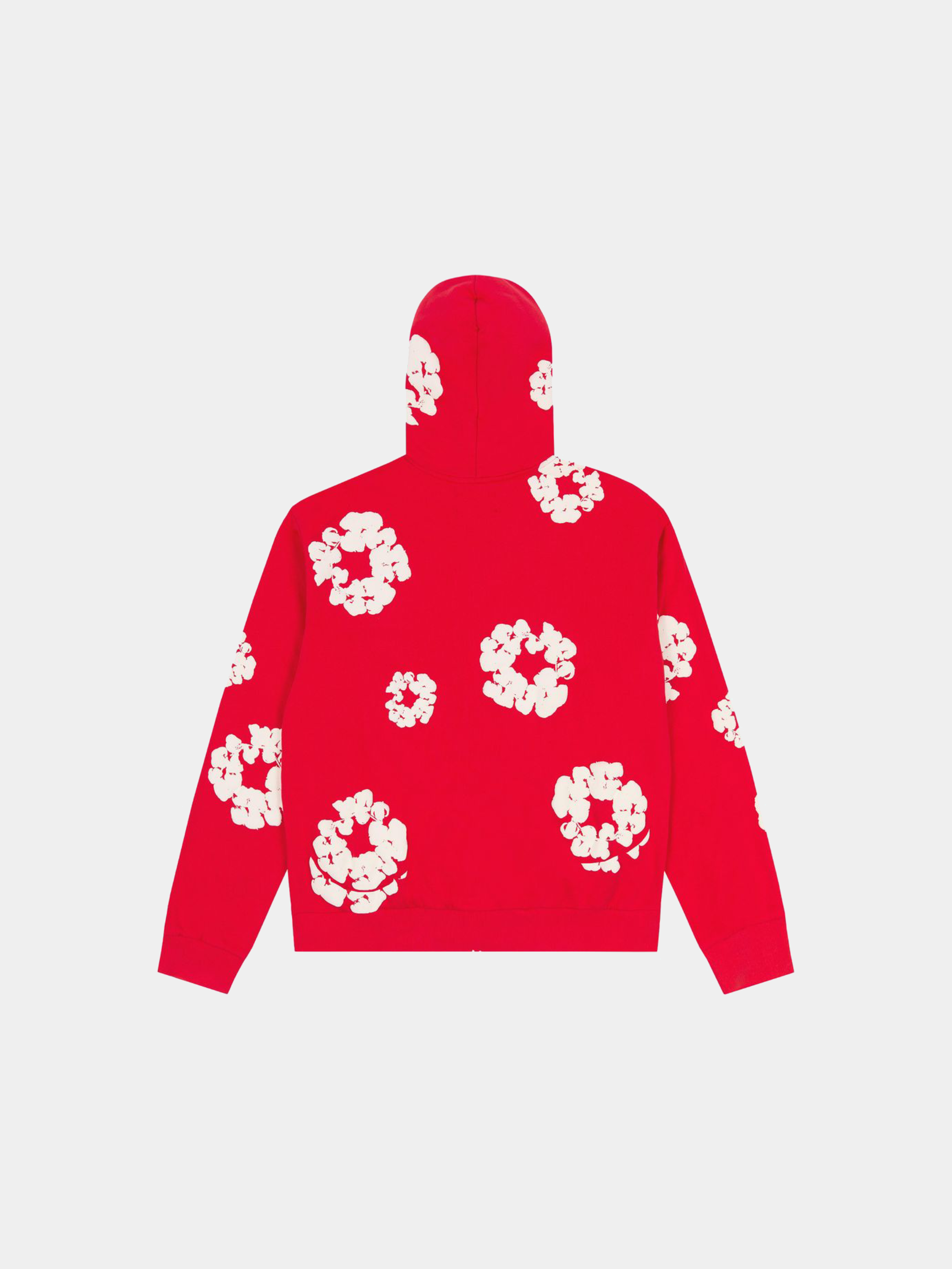 Denim Tears Cotton Wreath Zip Hoodie 'Red'