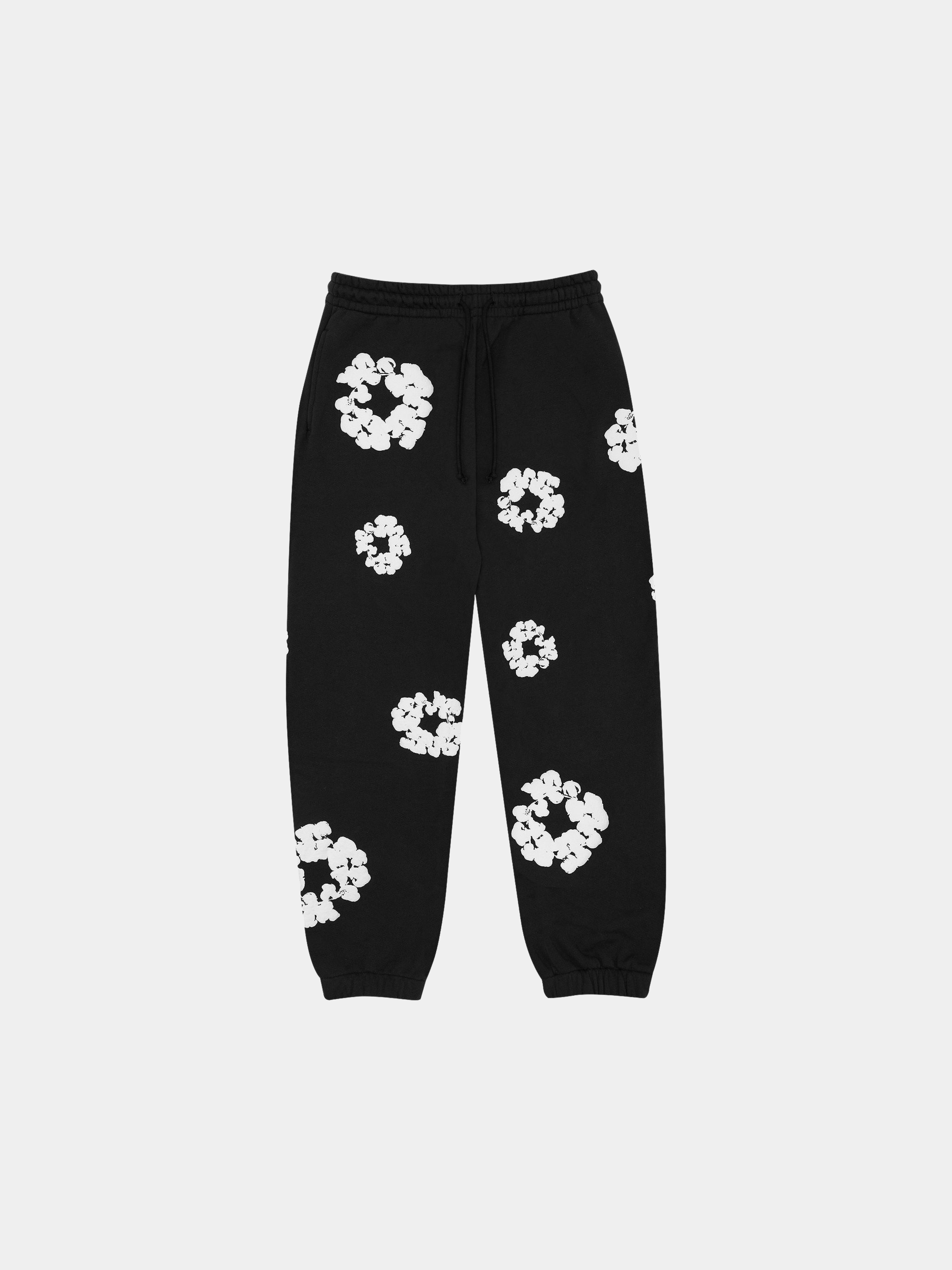 Denim Tears The Cotton Wreath Sweatpants 'Black'