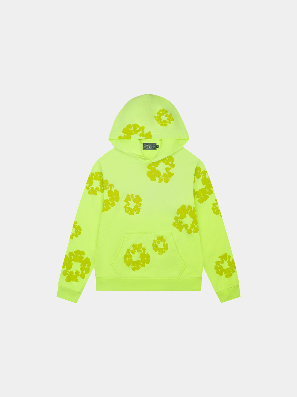 Denim Tears Mono Cotton Wreath Hoodie 'Neon Green'