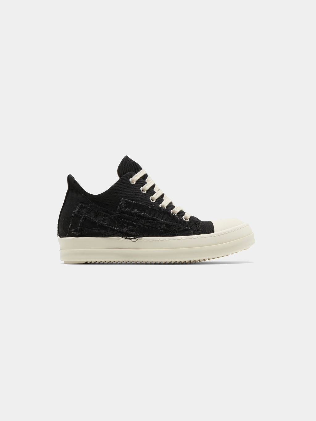 Rick Owens Wmns EDFU DRKSHDW Slashed Low 'Black Milk'