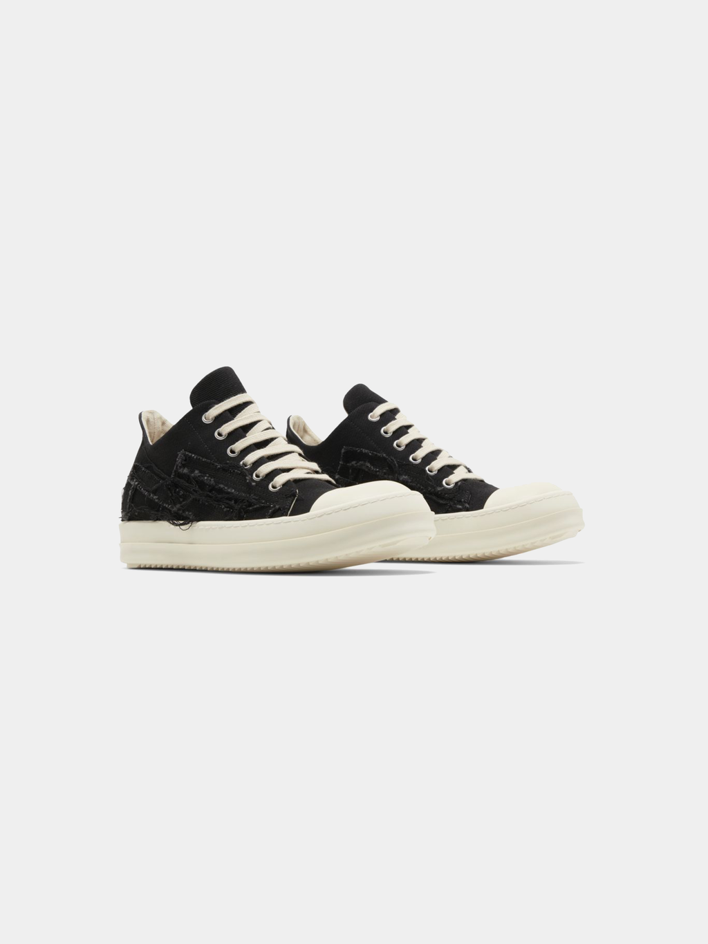 Rick Owens Wmns EDFU DRKSHDW Slashed Low 'Black Milk'