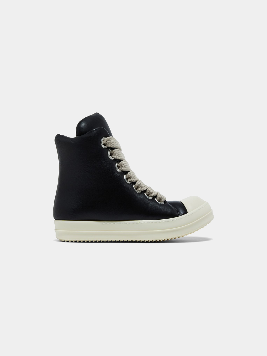Rick Owens Luxor Jumbo Lace Padded Sneaker 'Black Milk'
