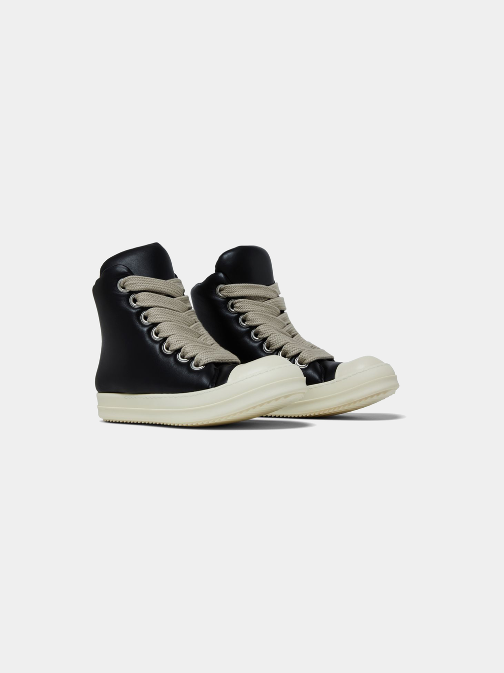 Rick Owens Luxor Jumbo Lace Padded Sneaker 'Black Milk'