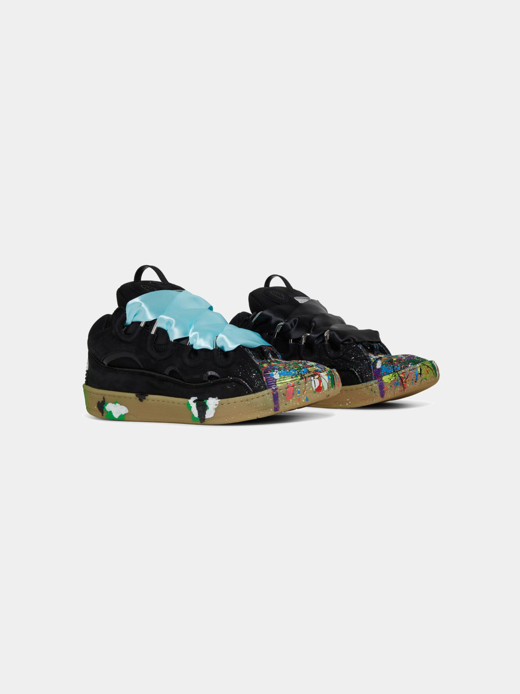 Gallery Dept. x Lanvin Curb Sneakers 'Paint Drip - Black'