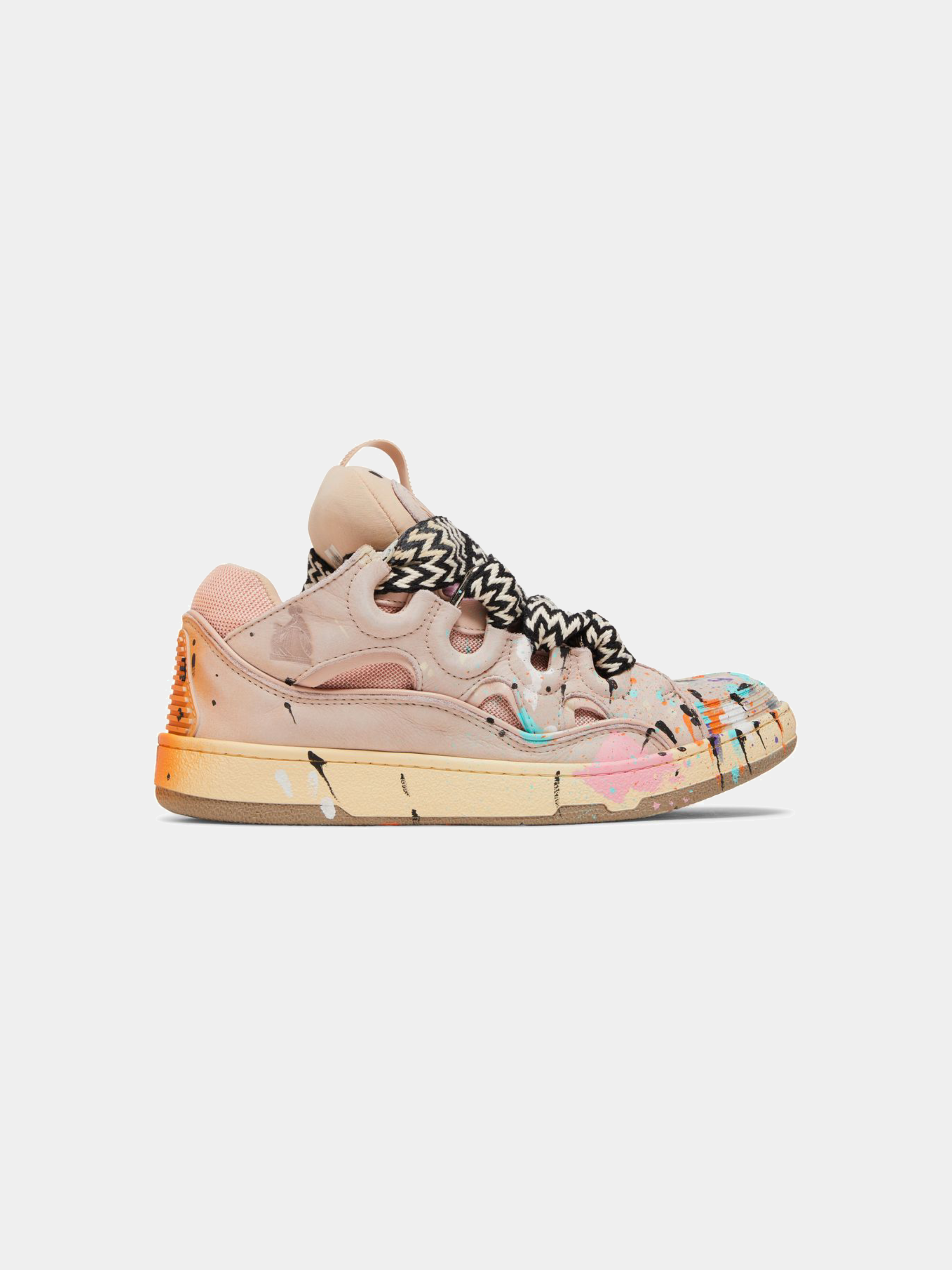 Gallery Dept. x Lanvin Curb Light Sneakers 'Paint Drip - Pale Pink'