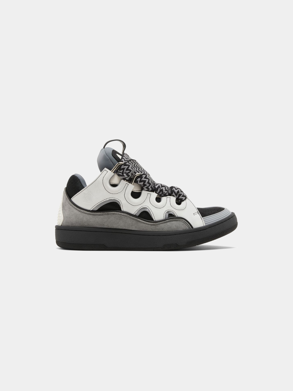 Lanvin Curb Sneakers 'White Anthracite'