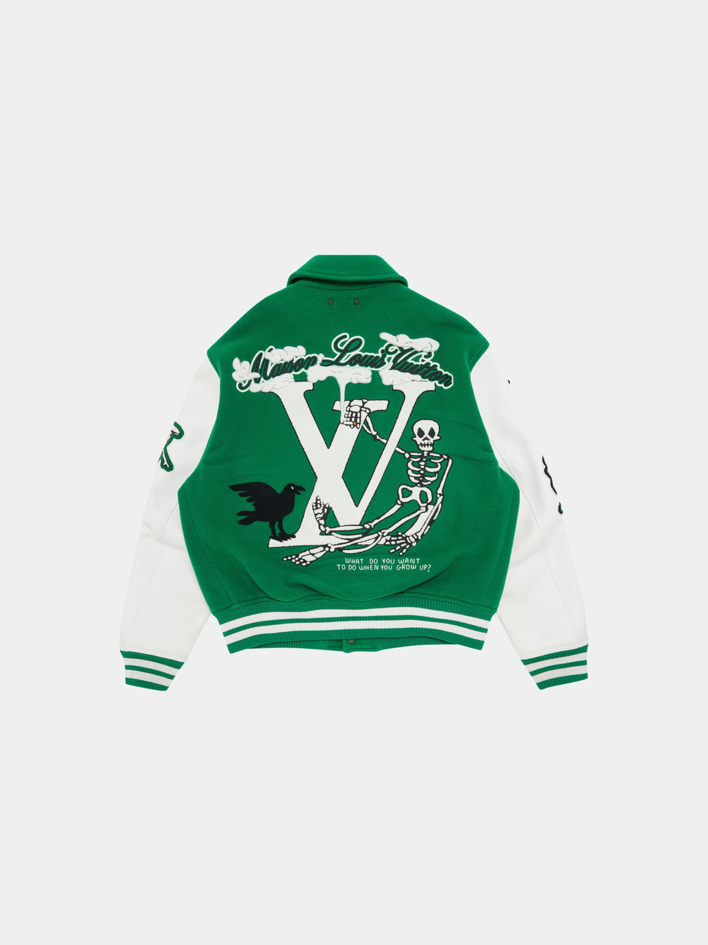 Louis Vuitton Varsity Jacket In Green