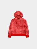 Louis Vuitton x Supreme Box Logo Hooded Sweatshirt 'Red'