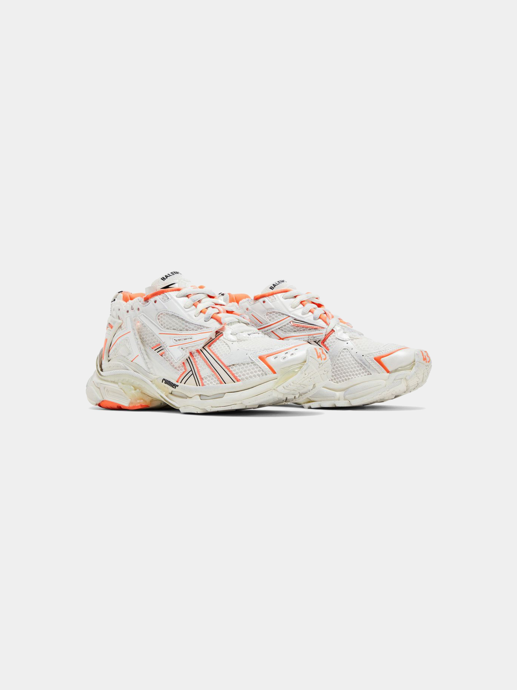 Balenciaga Runner Sneaker 'Eggshell Neon Orange'