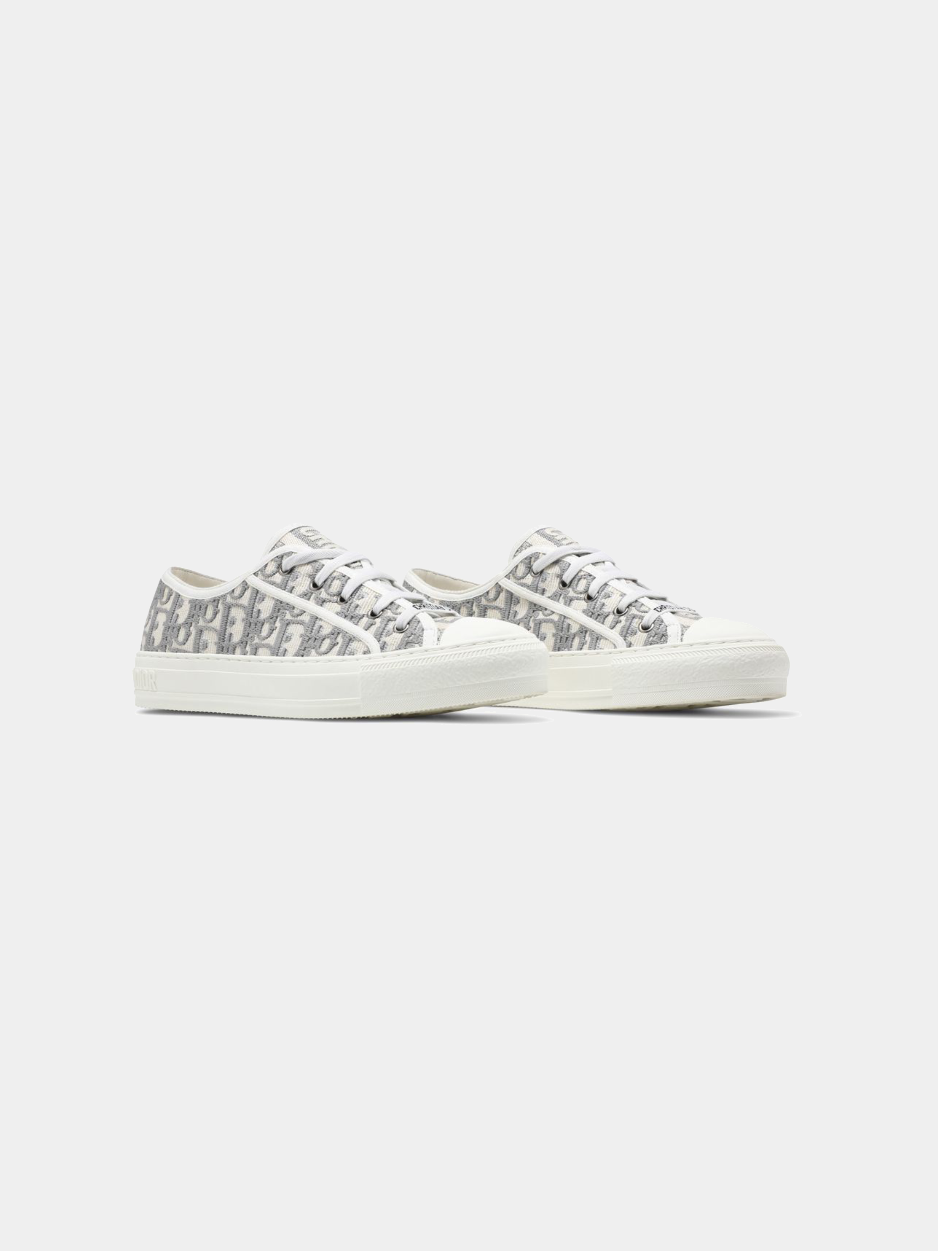 Dior Wmns Walk'N'Dior Embroidered Canvas Low 'Grey'