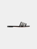 Dior Wmns DWay Slide 'Black Embroidered Cotton'