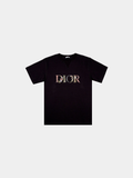 Dior Flowers Embroidered T-Shirt 'Black'