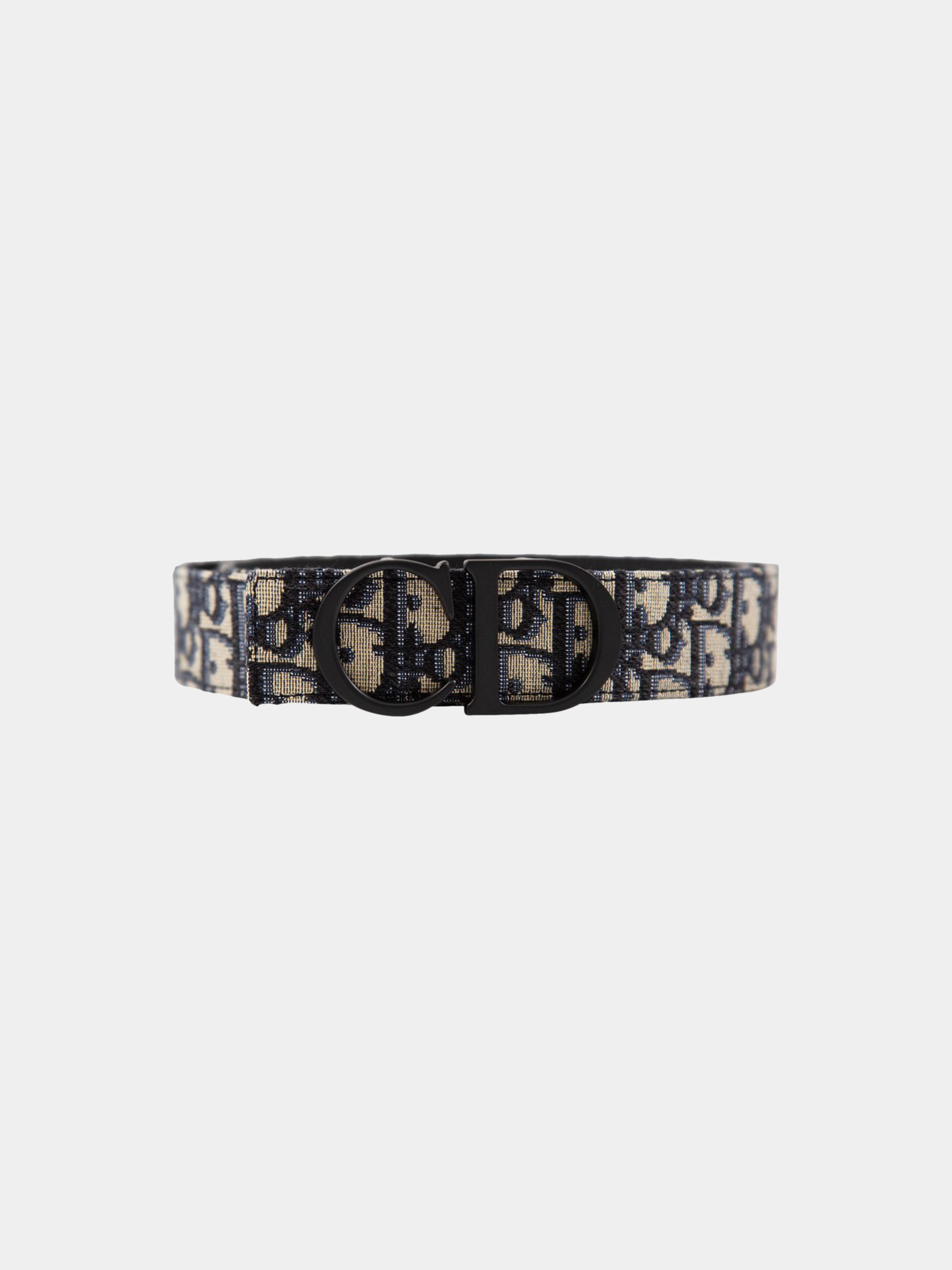 Dior Oblique Reversible Belt 'Navy/Beige'