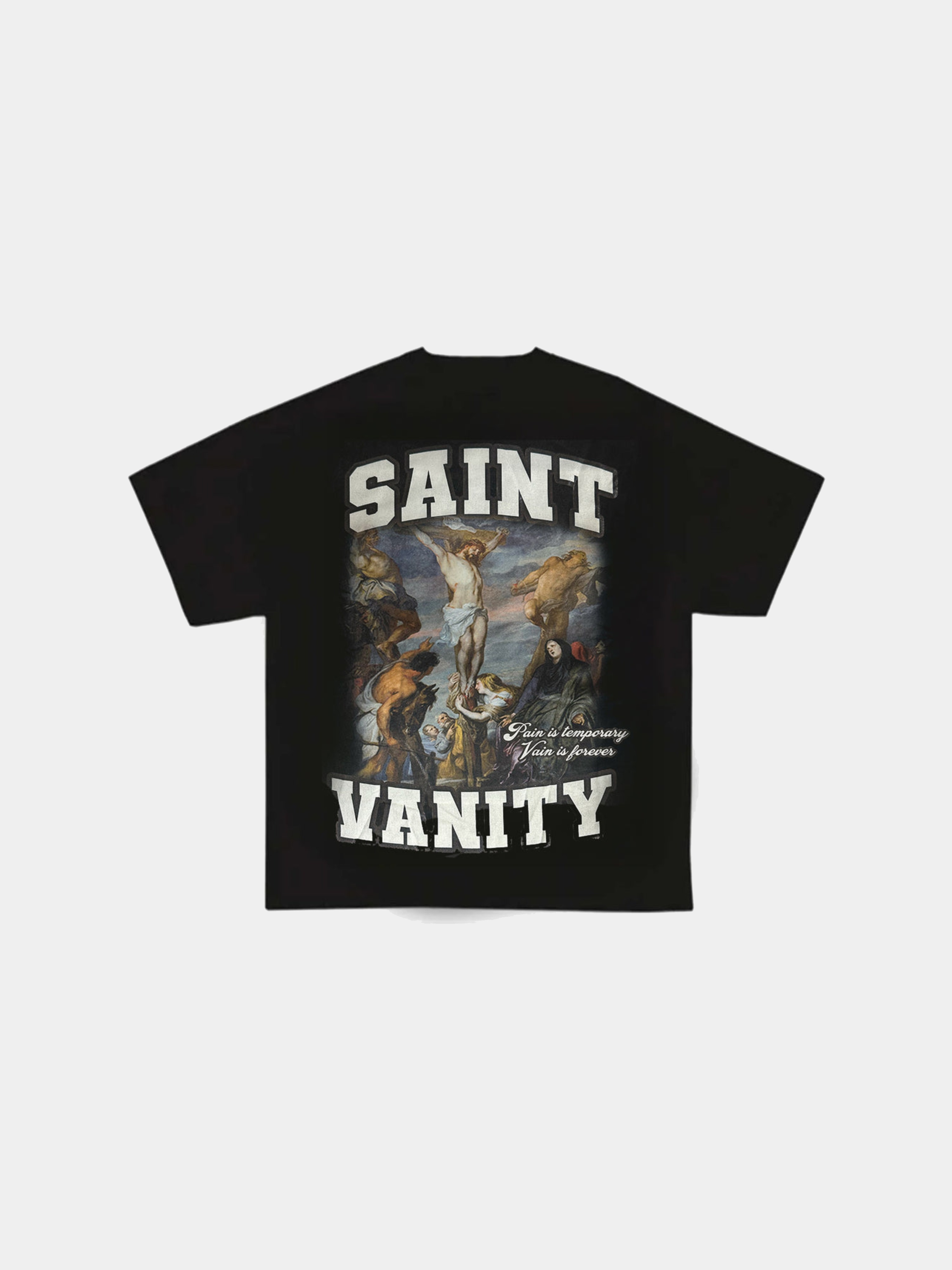 Saint Vanity Pain Is Temporary Tee 'Black'