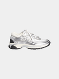 Chanel CC Logo Sneaker 'White Silver'
