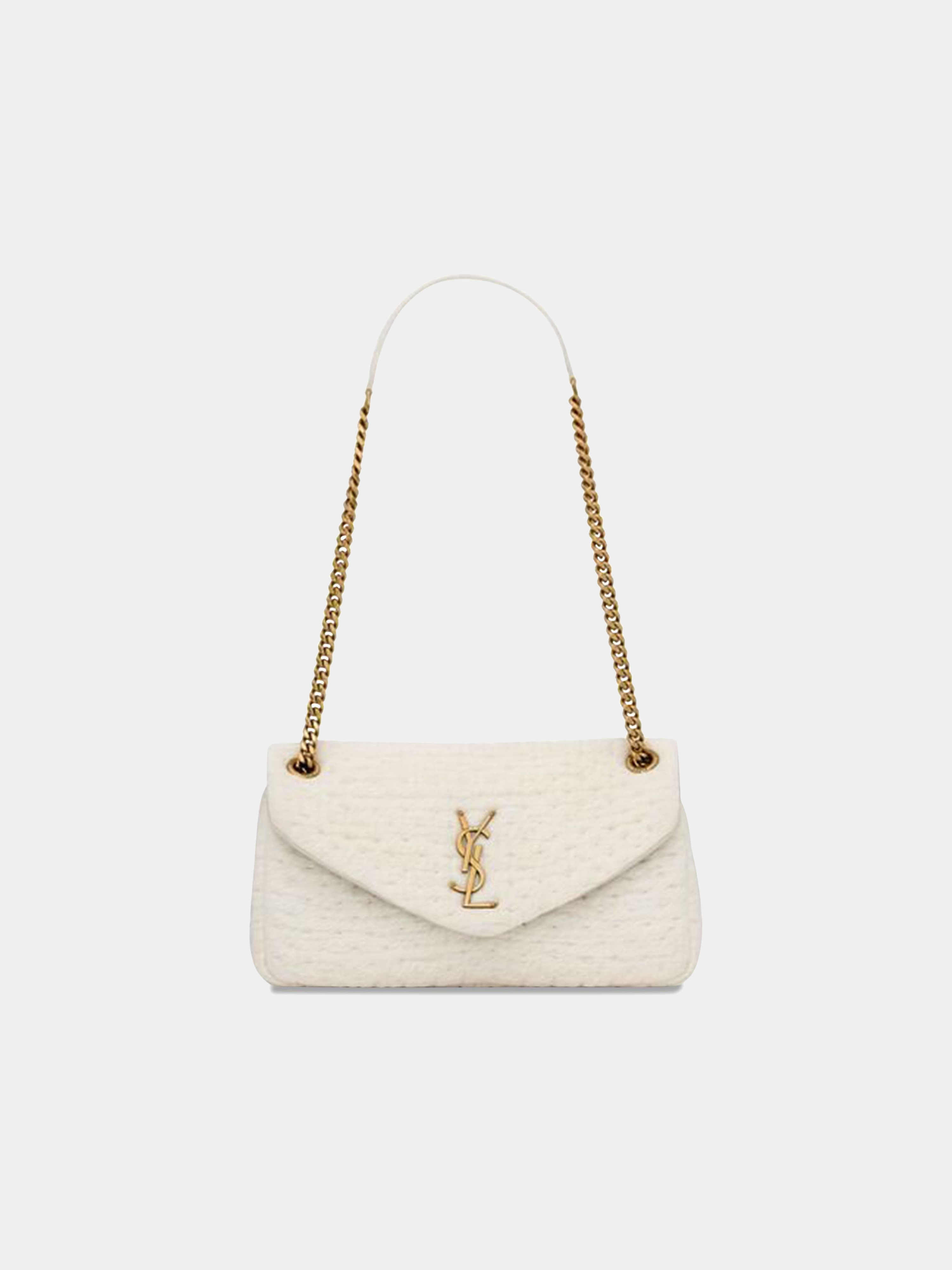 Saint Laurent Loulou Puffer Shoulder Bag 'White Corn/New Chant'