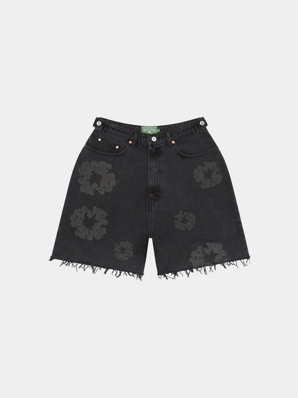 Denim Tears Mono Cotton Wreath Denim Shorts 'Black'