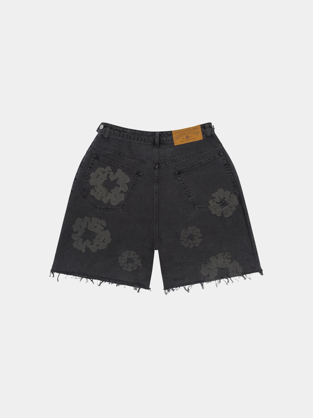 Denim Tears Mono Cotton Wreath Denim Shorts 'Black'