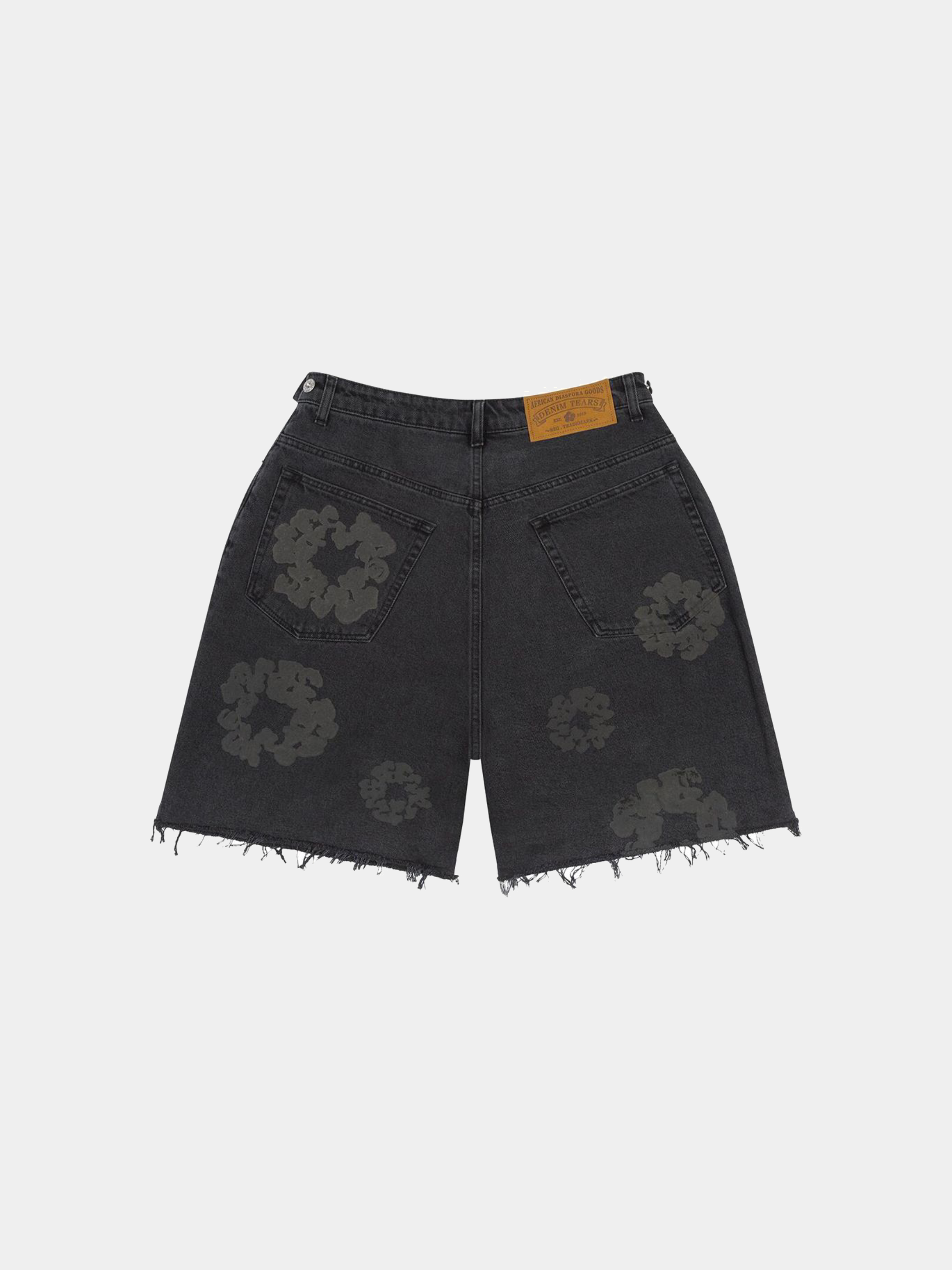 Denim Tears Mono Cotton Wreath Denim Shorts 'Black'