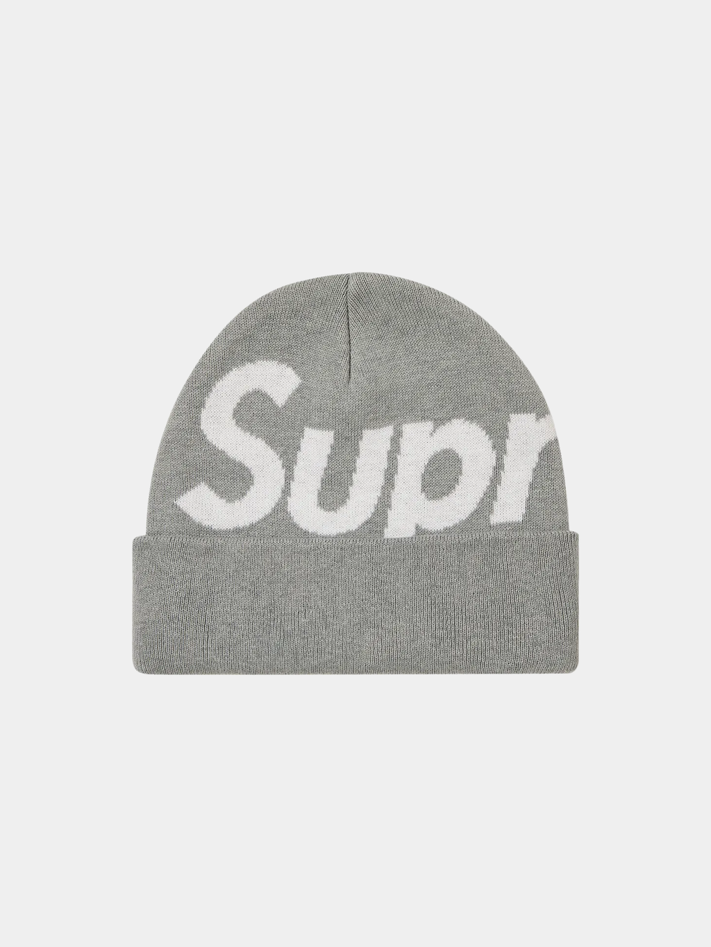Supreme Big Logo Beanie 'Grey'