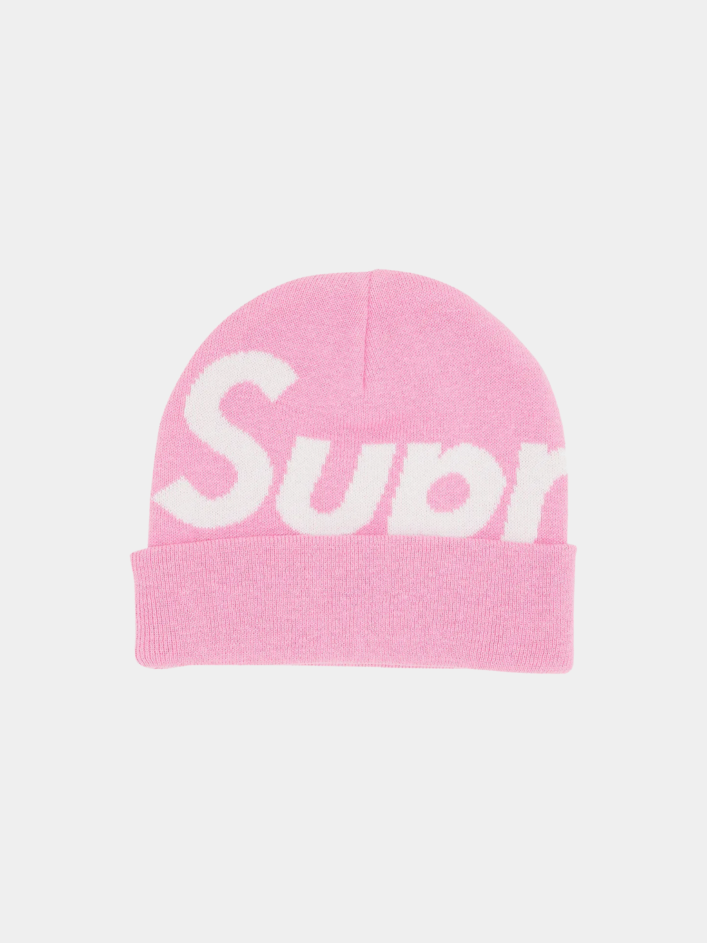 Supreme Big Logo Beanie 'Pink'