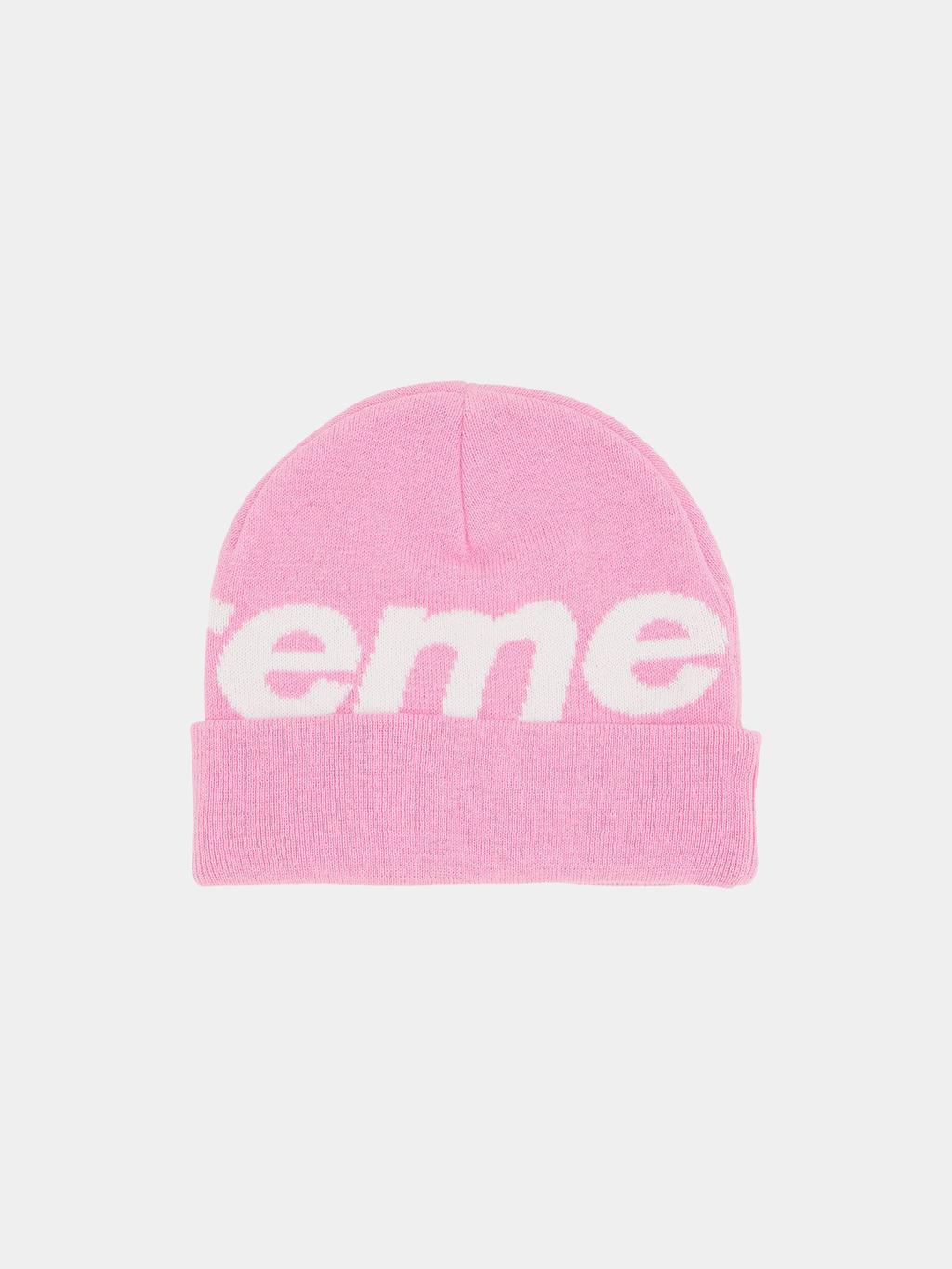 Supreme Big Logo Beanie 'Pink'