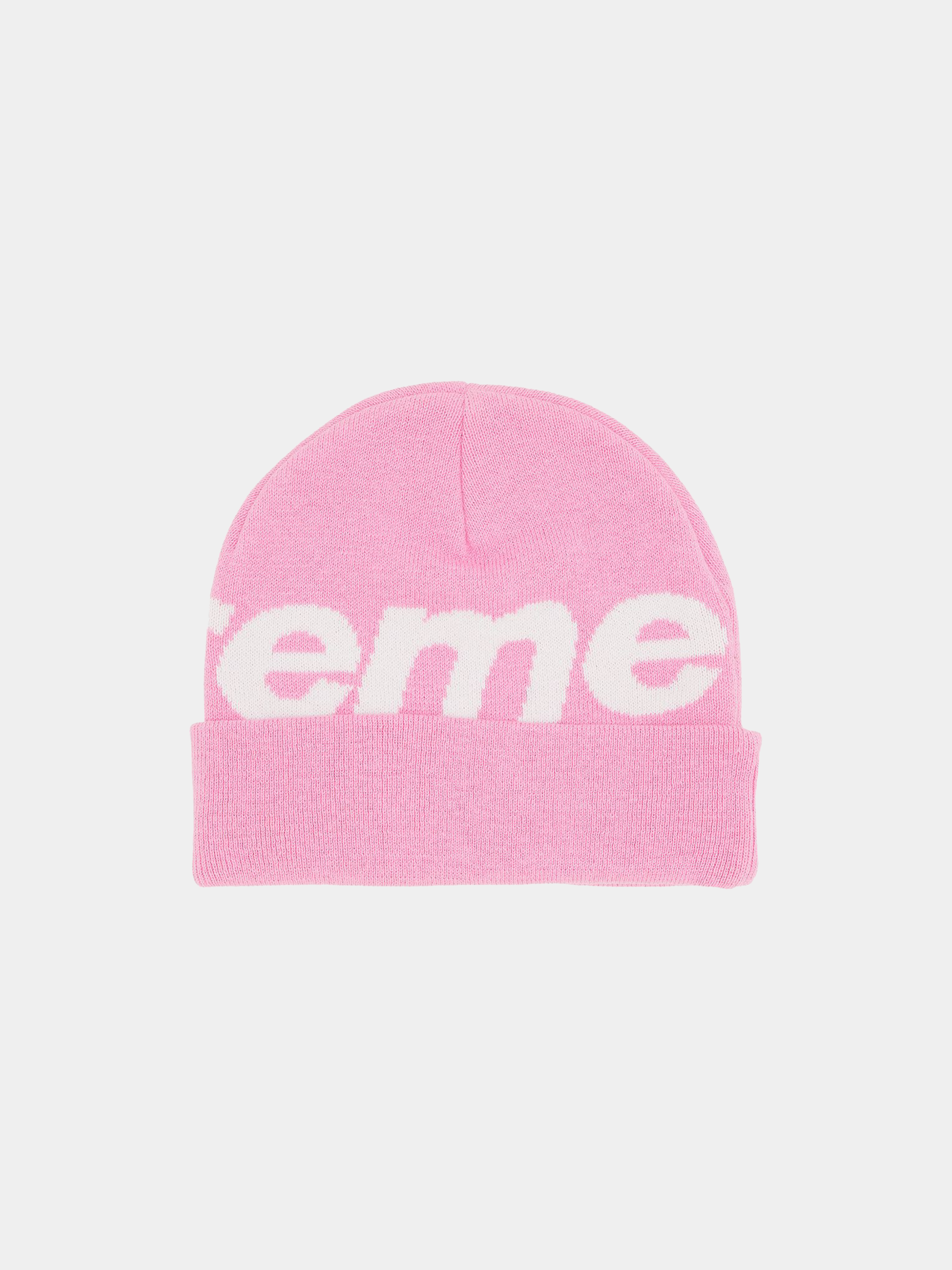 Supreme Big Logo Beanie 'Pink'