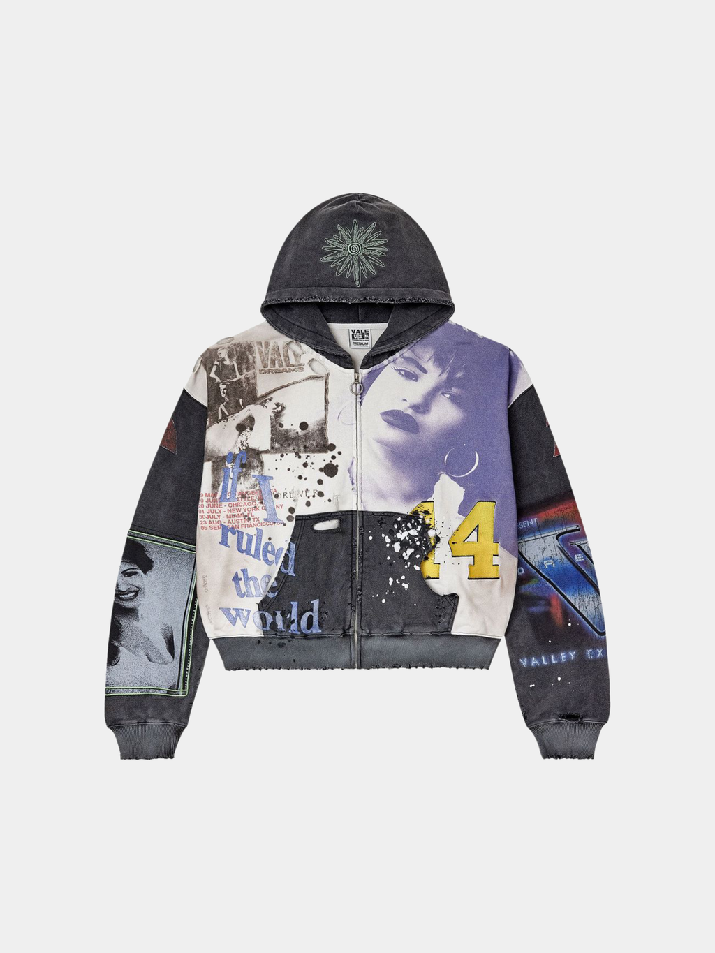 Vale Forever Noise Zip Up 'Dark Graphic'