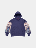 Supreme Michael Jackson Dangerous Zip Up Hooded Sweatshirt 'Washed Navy'