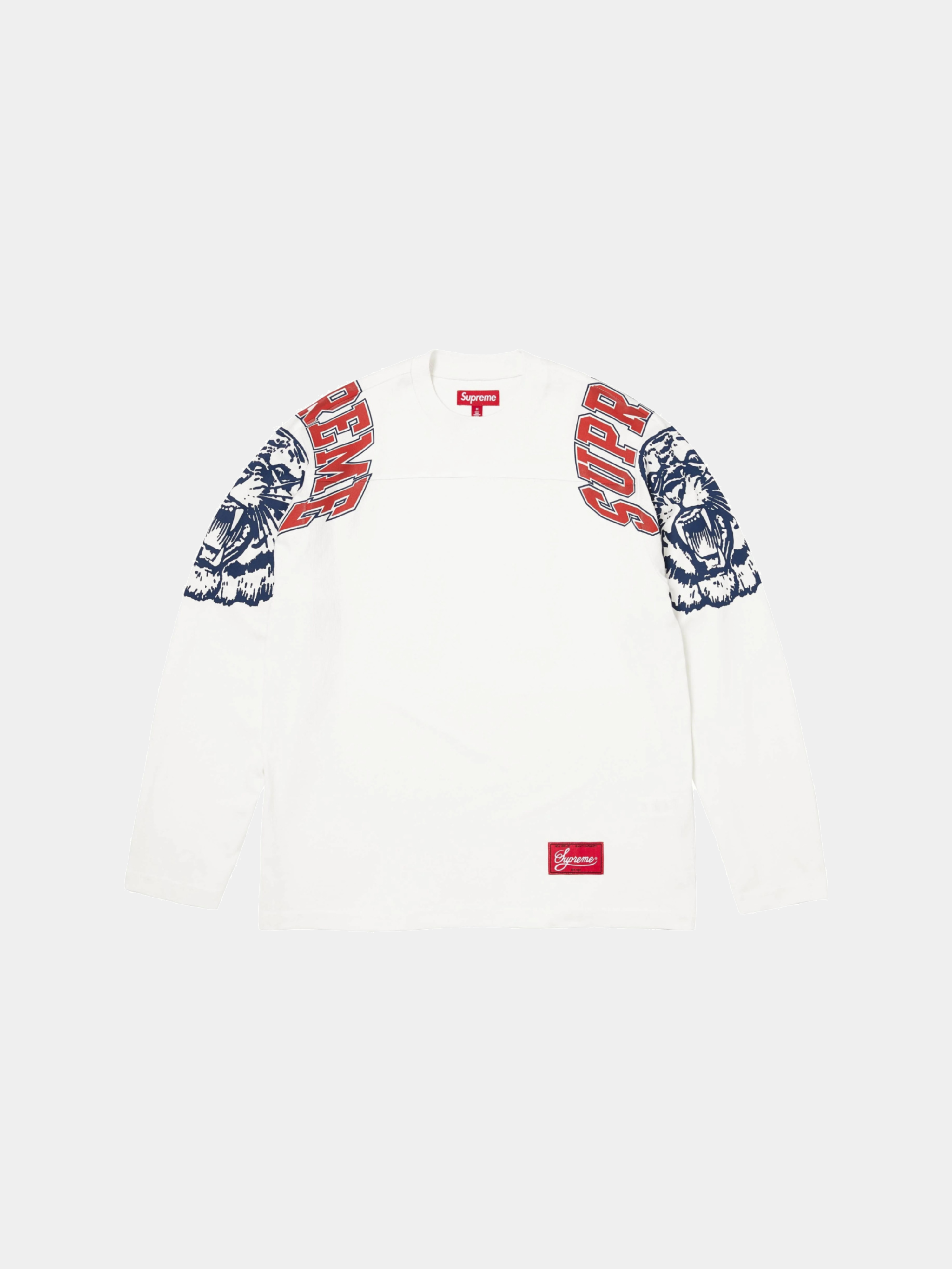 Supreme Mascot Long-Sleeve Football Top 'White'