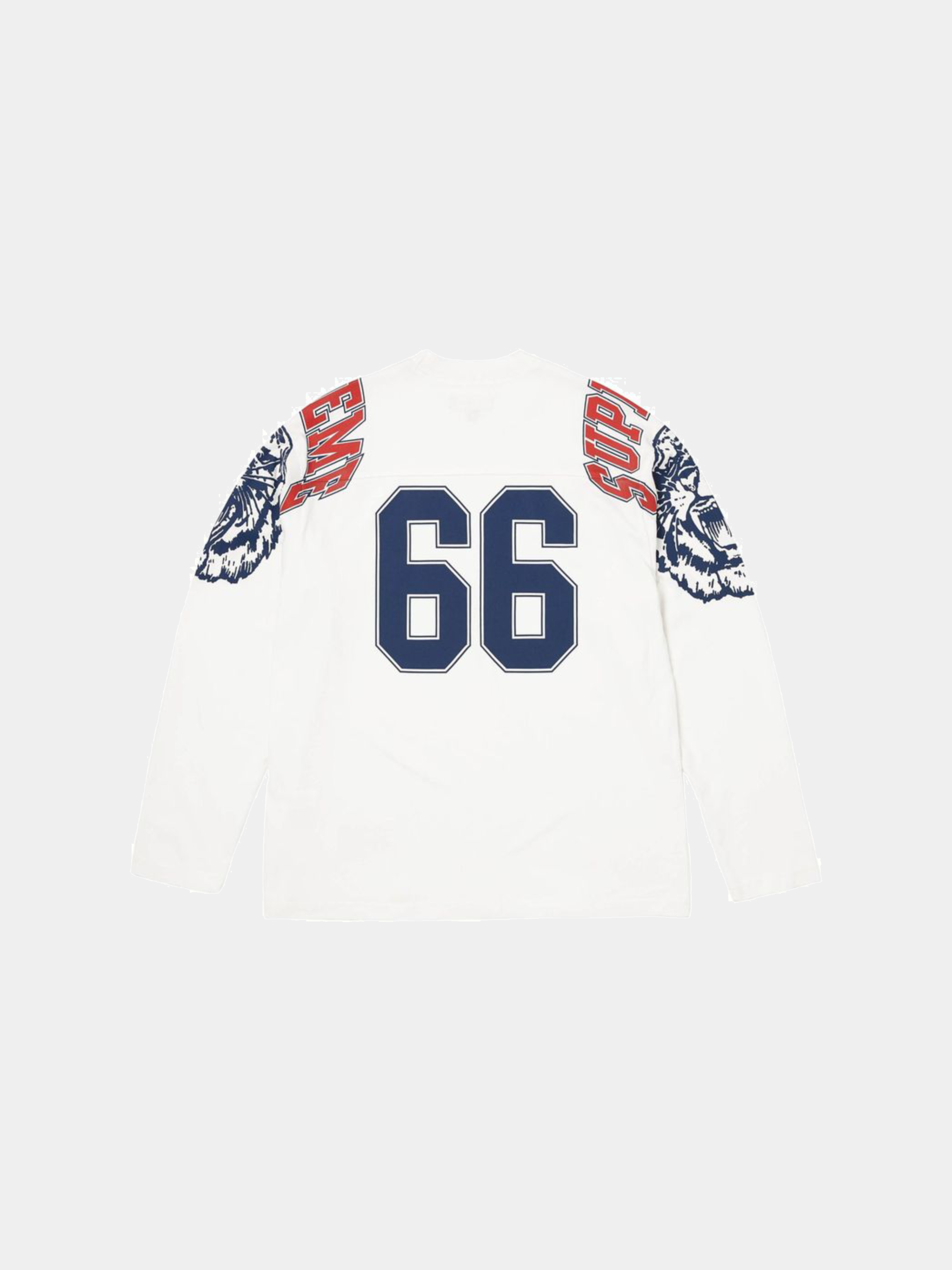 Supreme Mascot Long-Sleeve Football Top 'White'