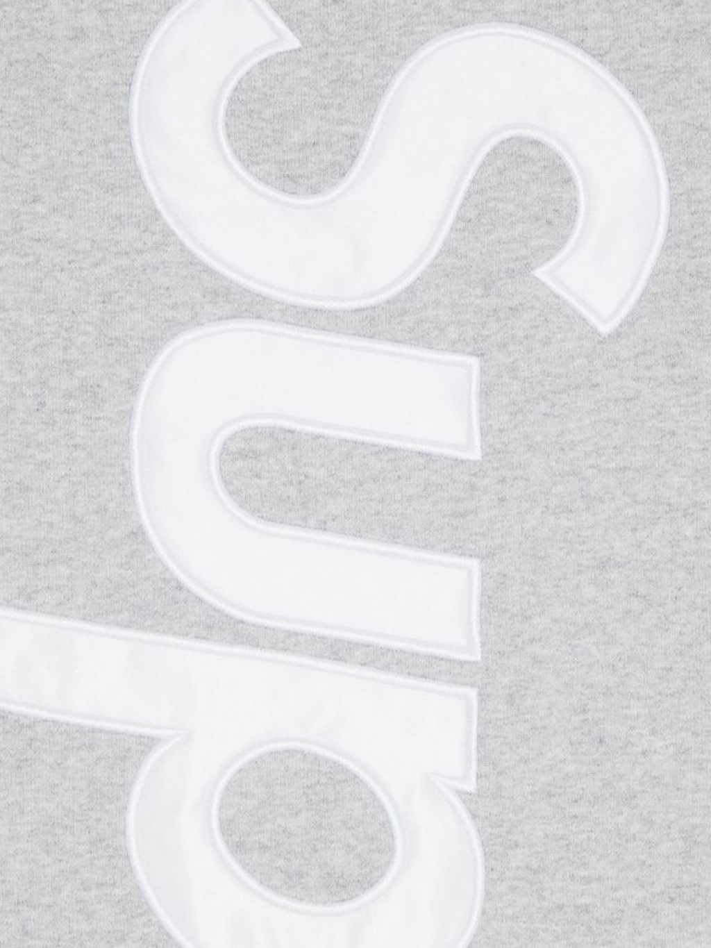 Supreme Satin Appliqué Sweatpant 'Heather Grey'
