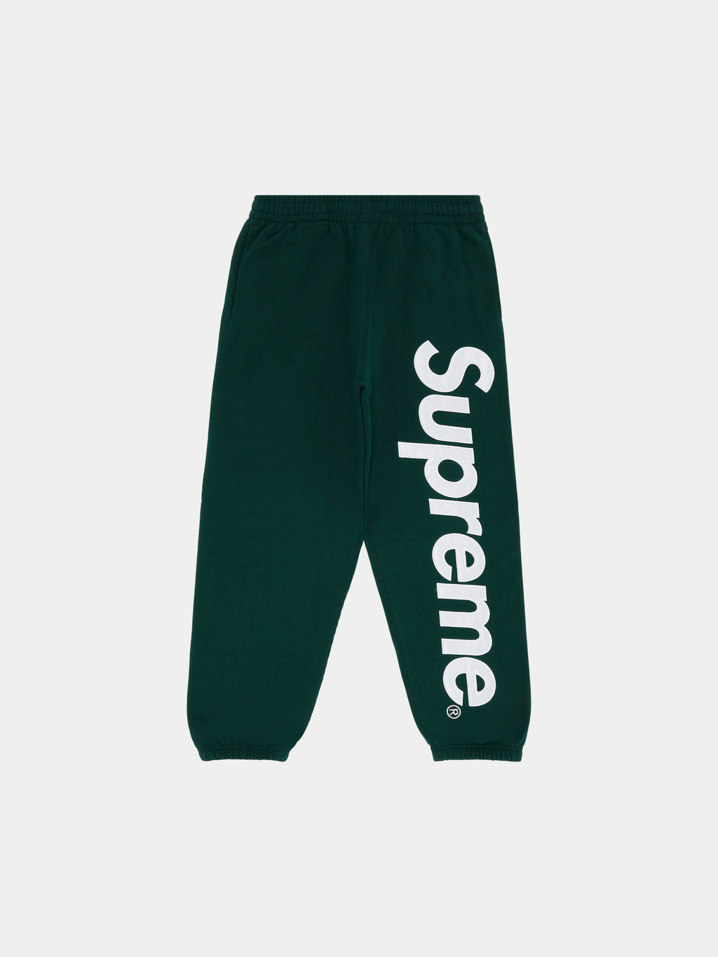 Supreme Satin Appliqué Sweatpant 'Dark Green'